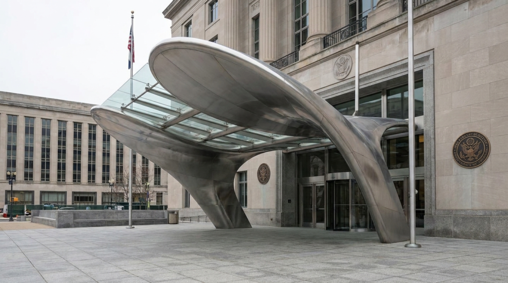 government building canopy
